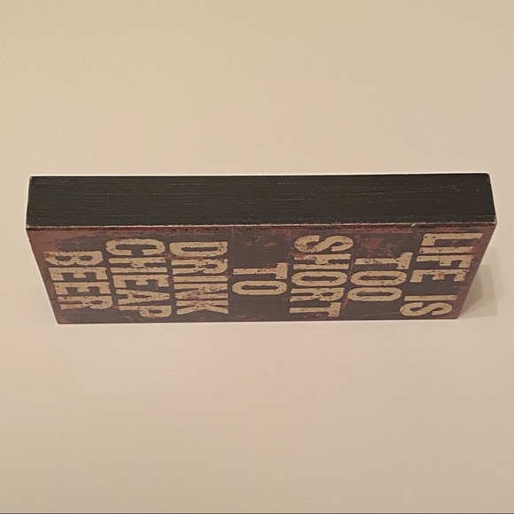 Wooden Decorative Sign Beer Themed - Picture 8 of 12